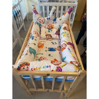 22*36 adjustable fixside or dropside adjustable crib with big crown and big bumperset #4