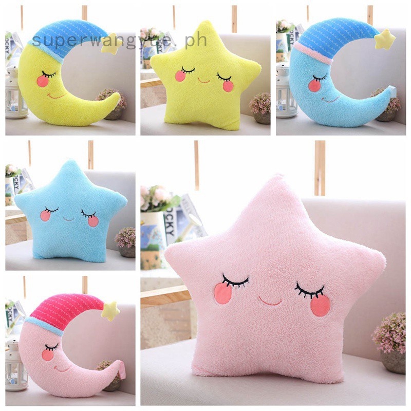 stuffed moon pillow