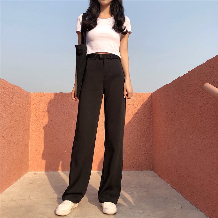 long high waisted trousers