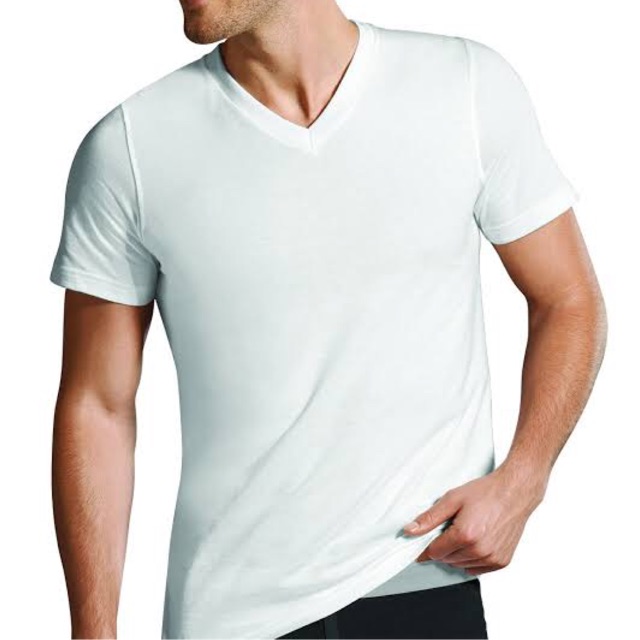 Jockey(white shirt) v neck original | Shopee Philippines