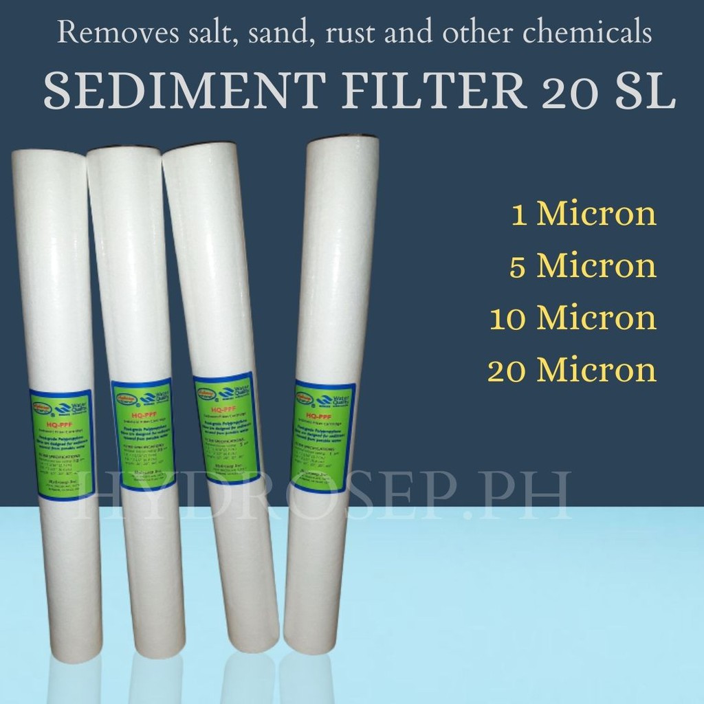 Hydrosep Sediment Filter 20SL 1 5 10 20 micron | Shopee Philippines