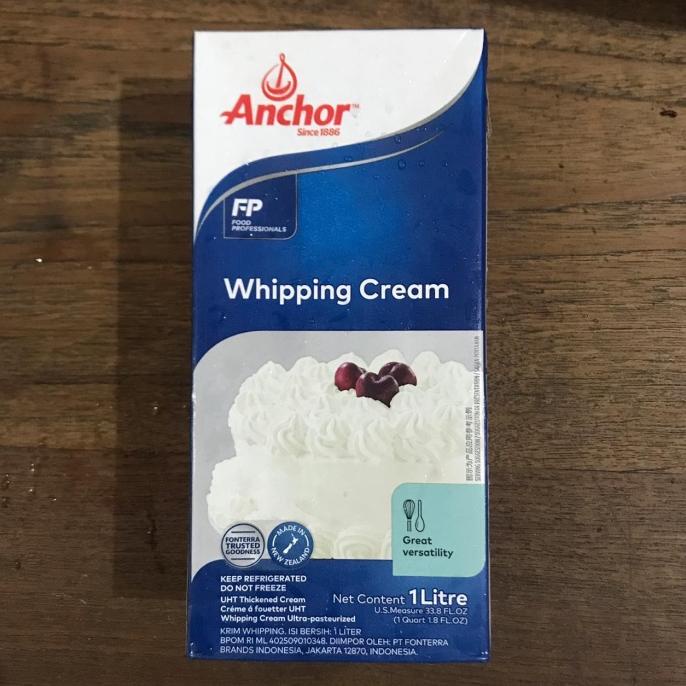 Gosend Only Anchor Whipping Cream / Whip Cream 1 Liter Best Products