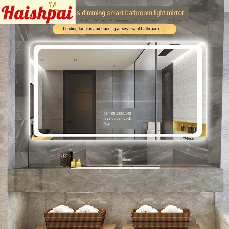 Bathroom Mirror Vanity mirror Square Mirror Cosmetic Led Mirror Toilet