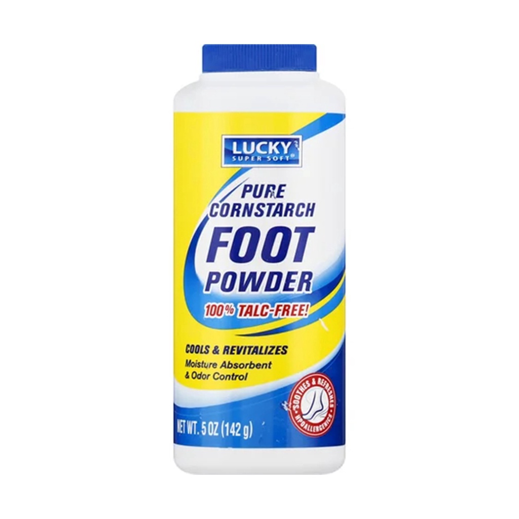 Lucky Super Soft Foot Powder, Pure Cornstarch 142g Shopee Philippines