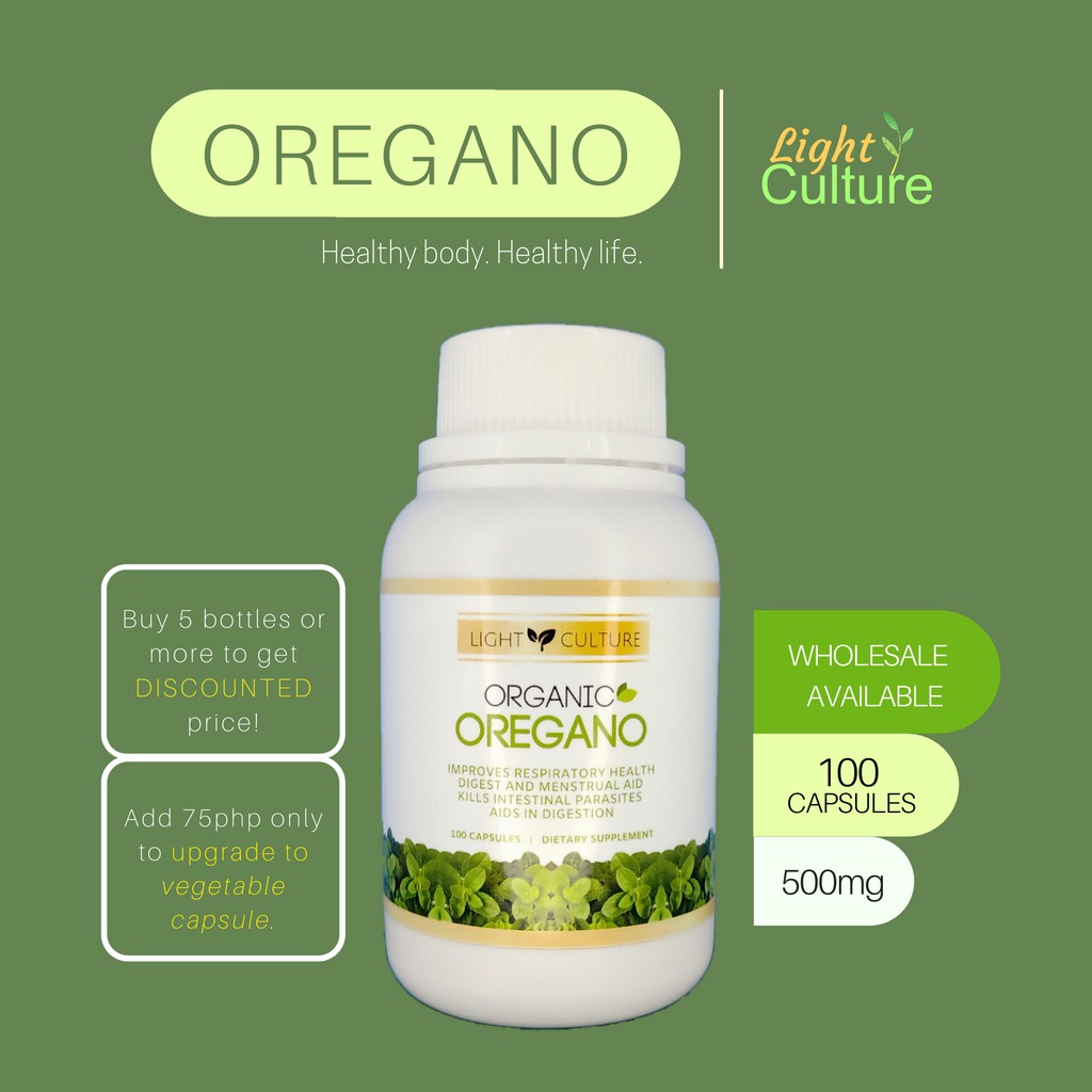 Pure/Authentic Oregano (100caps/500mg) Capsule Shopee Philippines
