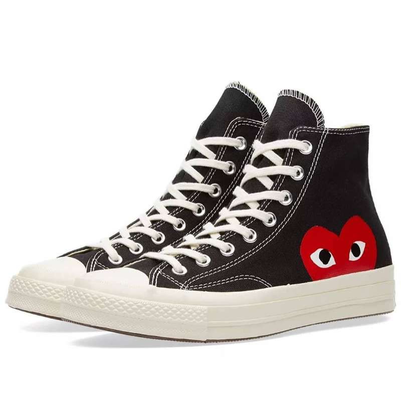 cdg converse womens black