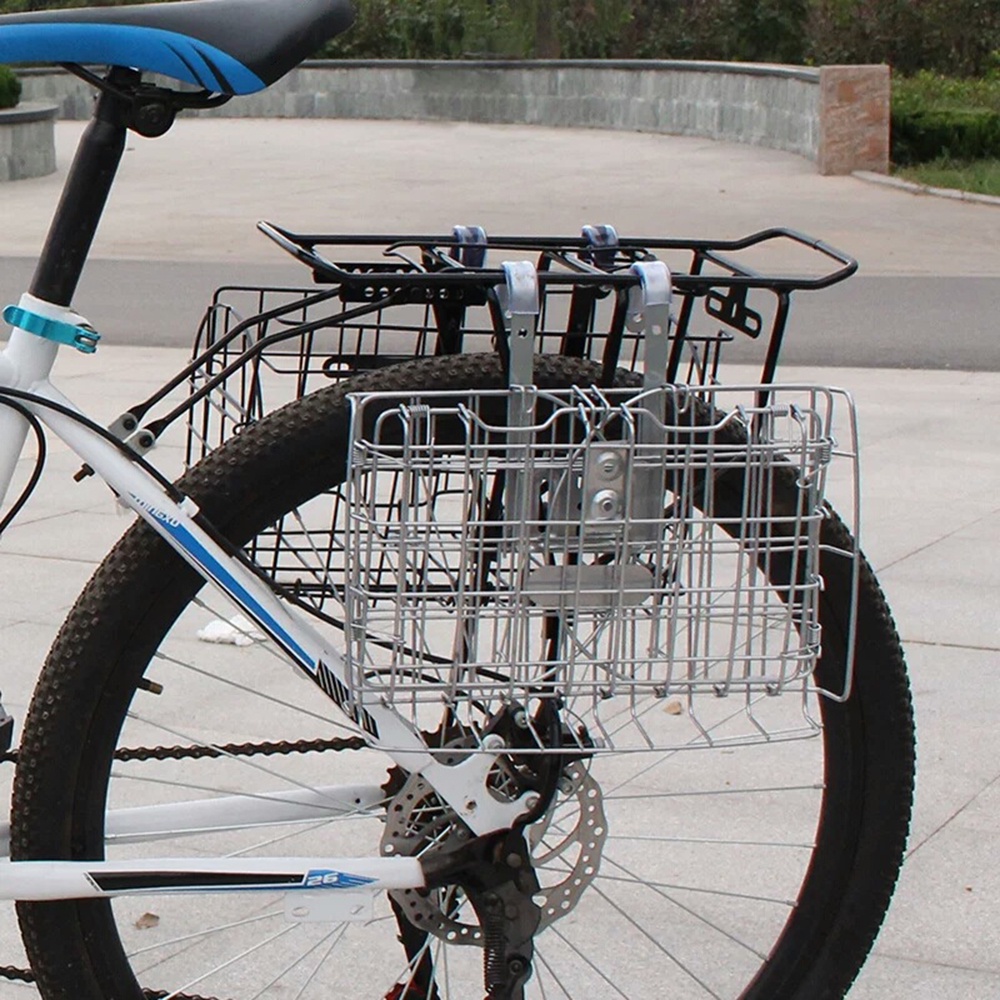 [3 days delivery+COD] Folding Bike Detchable Basket up to 44 lbs(20KG) Bike Handlebar Front Basket #6