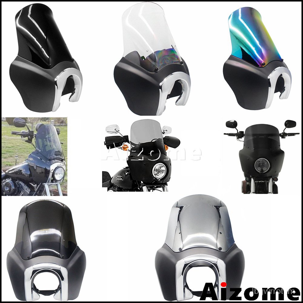 COD] Motorcycle Front Fairing Laminar Lip Windshield For Harley Super