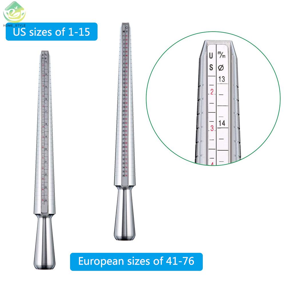 Silver Ring-sizer Gauge Tool Finger Sizing Measuring Stick | BeeCost