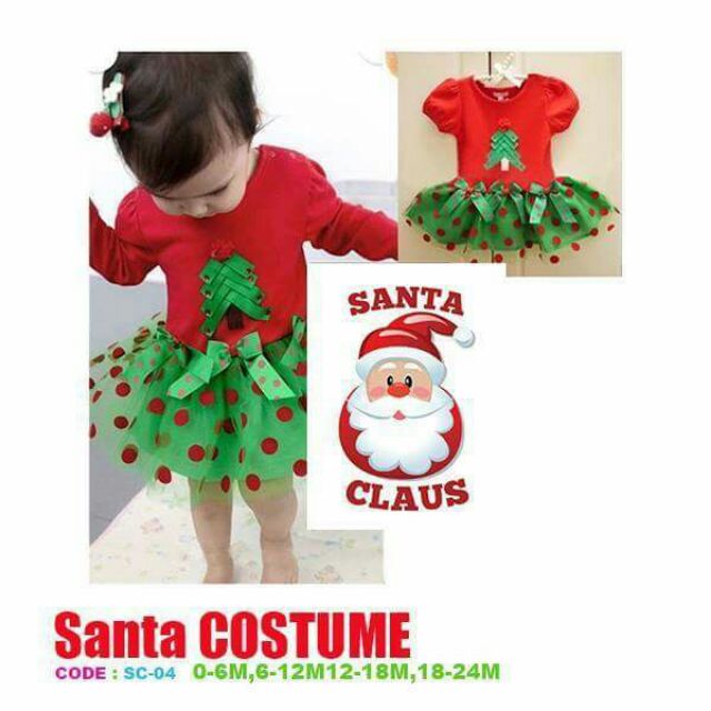 santa outfit 12 18 months