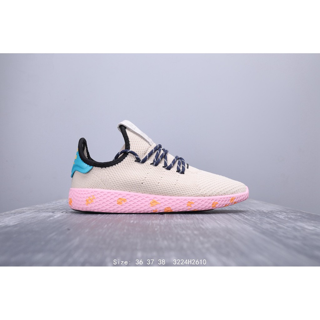 pharrell williams tennis hu shoes pink