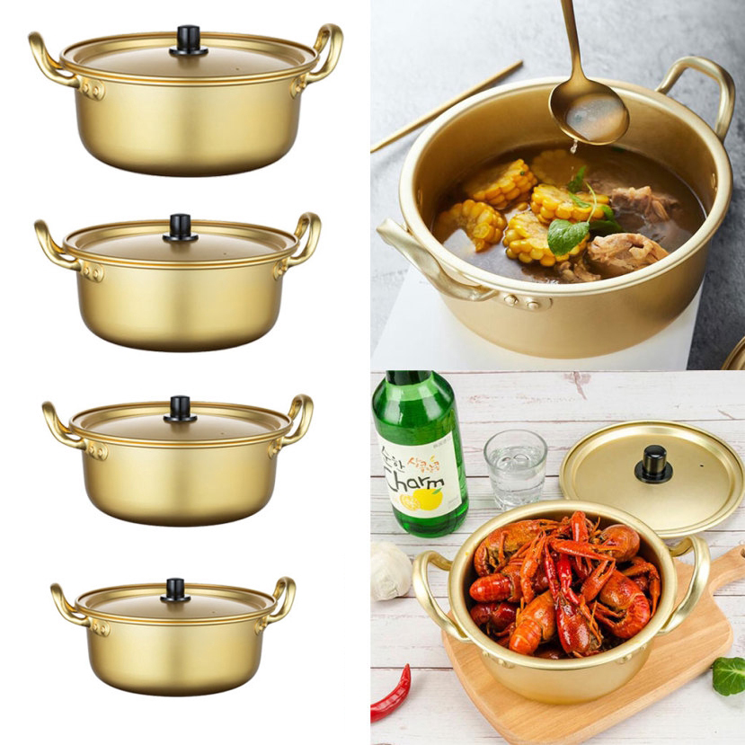 Korean Ramen Pot Instant Noodle Pot Korean Drama Soup Pot Yellow ...