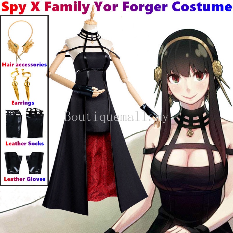 Anime Spy X Family Cosplay Costume Yor Halloween Women Uniforms