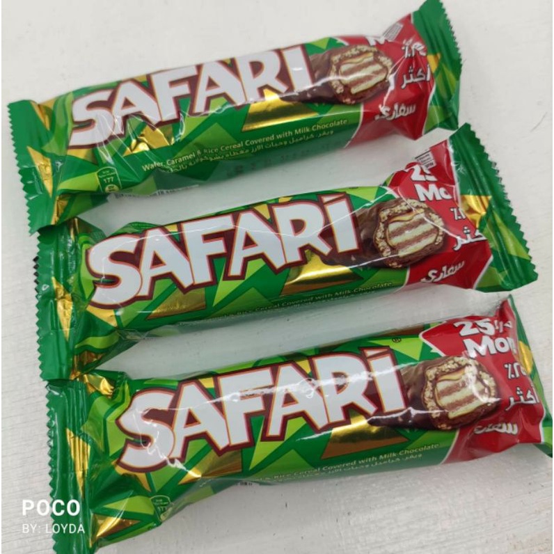 safari chocolate bar green