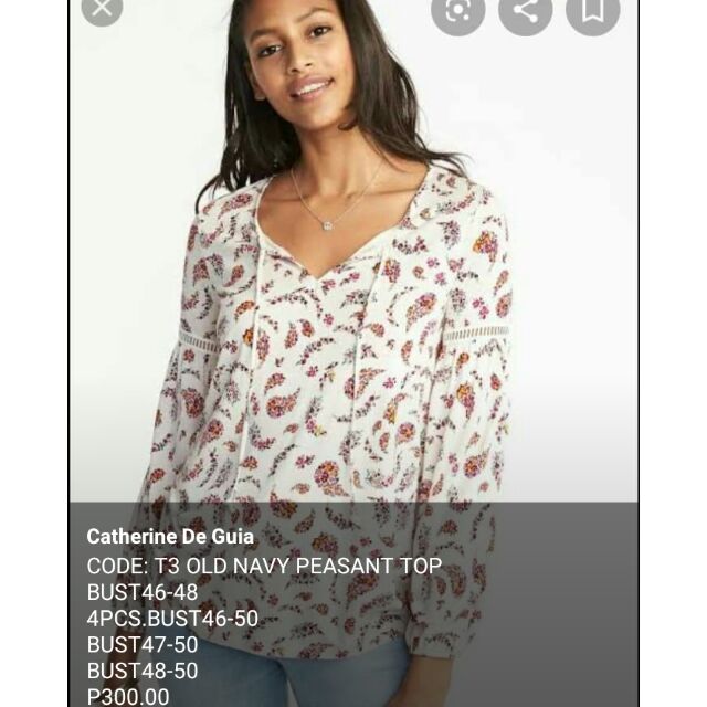 old navy peasant top