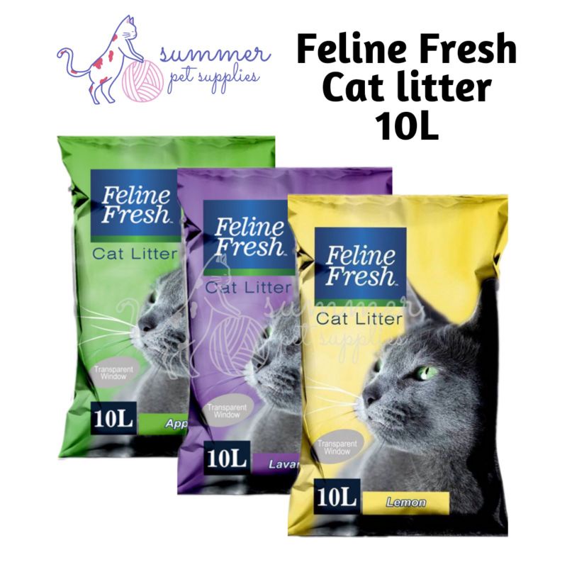 Feline Fresh Cat Litter Clumping Sand 10L Shopee Philippines