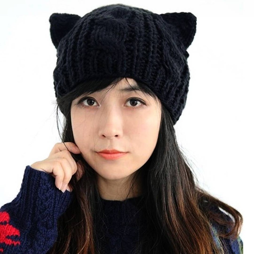 ON HAND Cat Ears Beanie - Kawaii Harajuku Gothic Cosplay | Shopee ...