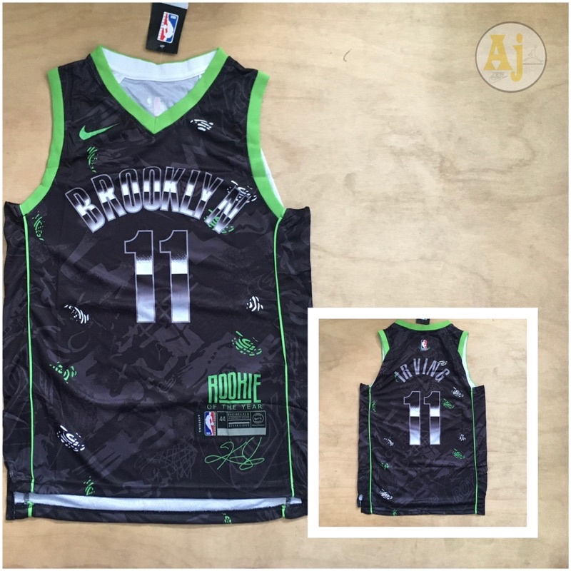 kyrie irving brooklyn nets full sublimation nike jersey 100% OEM ...