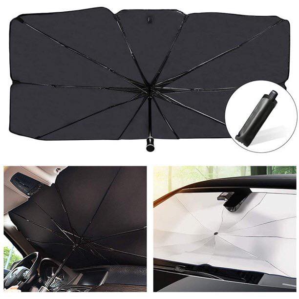 Car Sun Shade Umbrella Umbrella-type car windshield anti-ultraviolet and  sunscreen foldable | Shopee Philippines