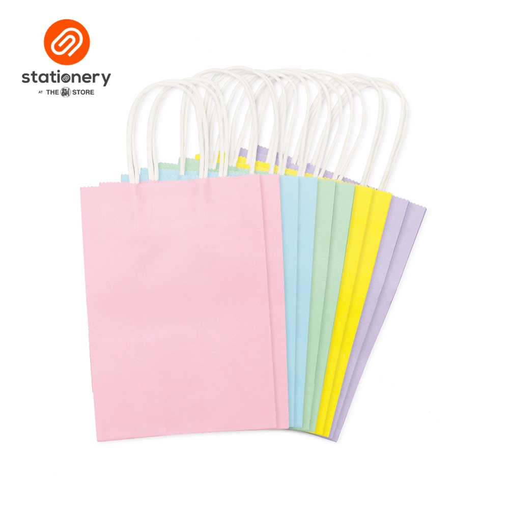 Paper Gift Bag Pack of 10 Asstd Pastel Colors Shopee Philippines