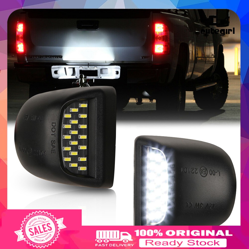 bright number plate lights