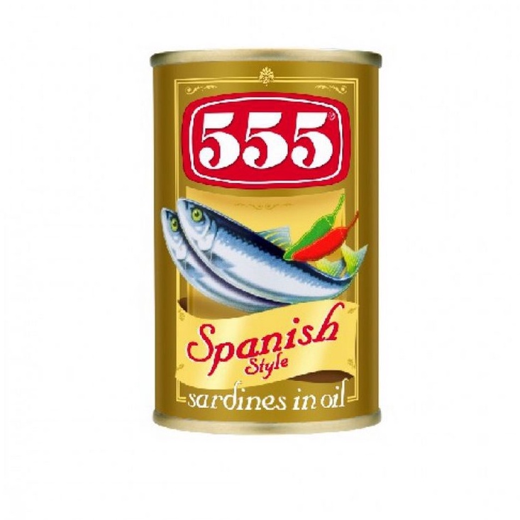 555 Sardines in Oil Spanish Style 155g | Shopee Philippines