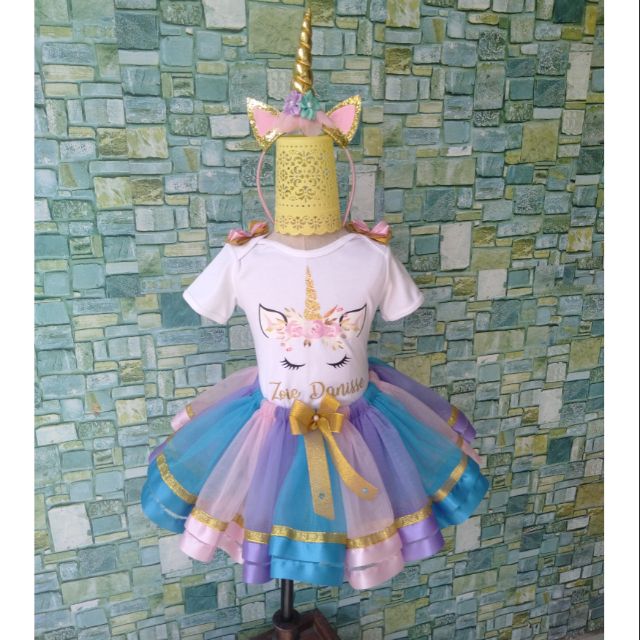 unicorn theme tutu