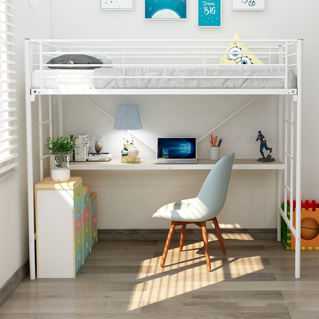 bed frame loft bed frame bed Children's loft bed apartment iron frame