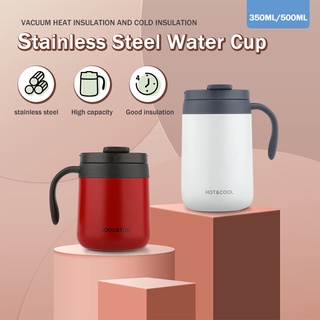 Stainless Steel Thermos Coffee Mugs 350/500ML Car Vacuum Flasks Travel Office Thermo Cup #1