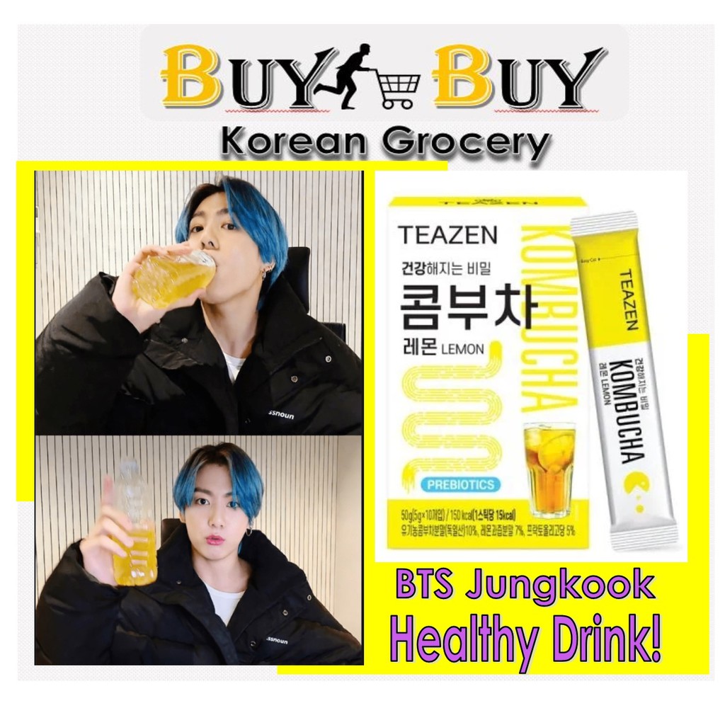 Teazen Kombucha Lemon 50g (BTS Jungkook favorite healthy drink) Shopee Philippines