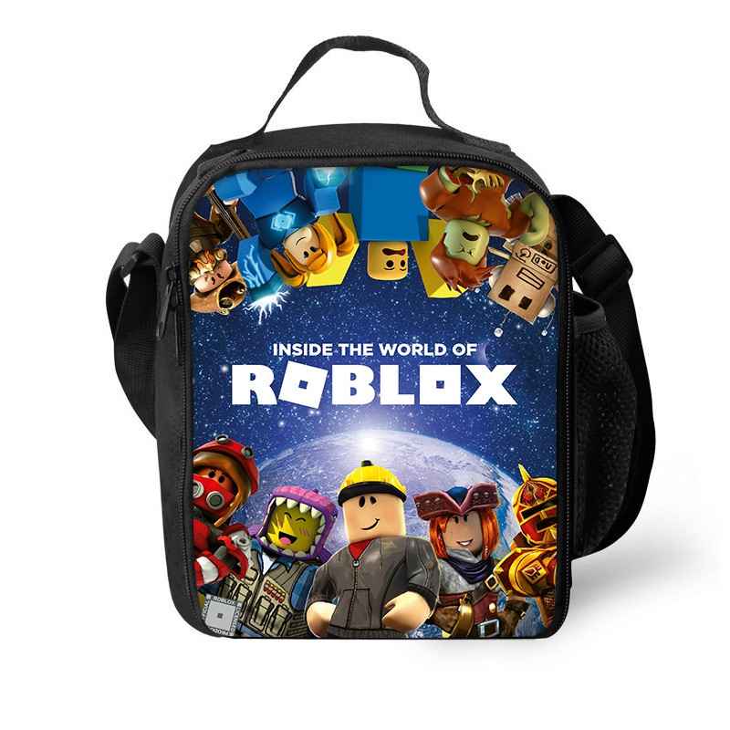 Roblox Large Package Lunchbox School Backpack Sling Bag Picnic Bag Meal Package - accessory crystal crown roblox
