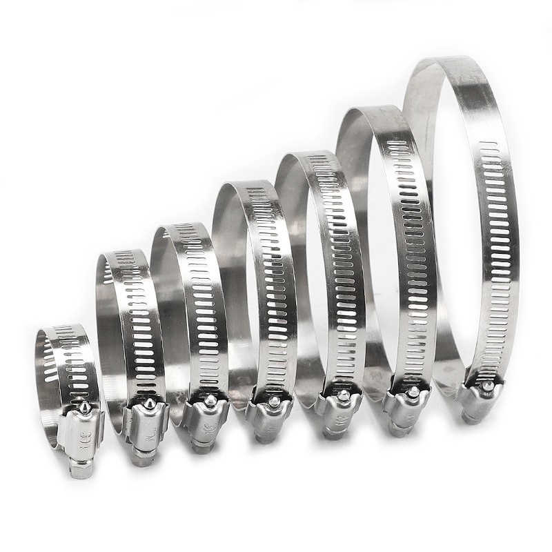 Air Hose Clamp Tri Clamp Adjustable Fuel Line Pipe Clip Pipe Clamp Tube Fastener Drive