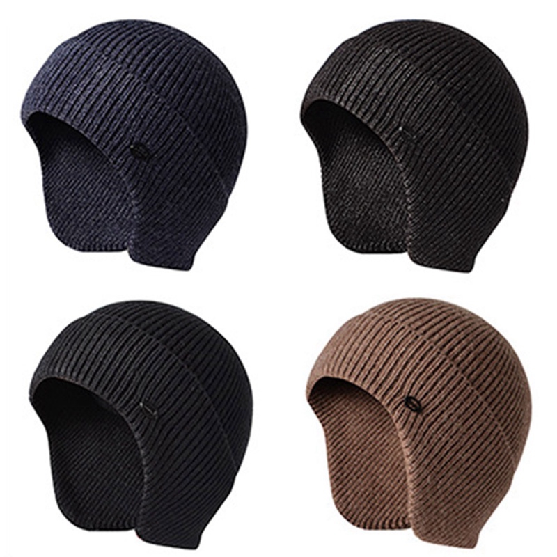 mens knit hat with ear flaps