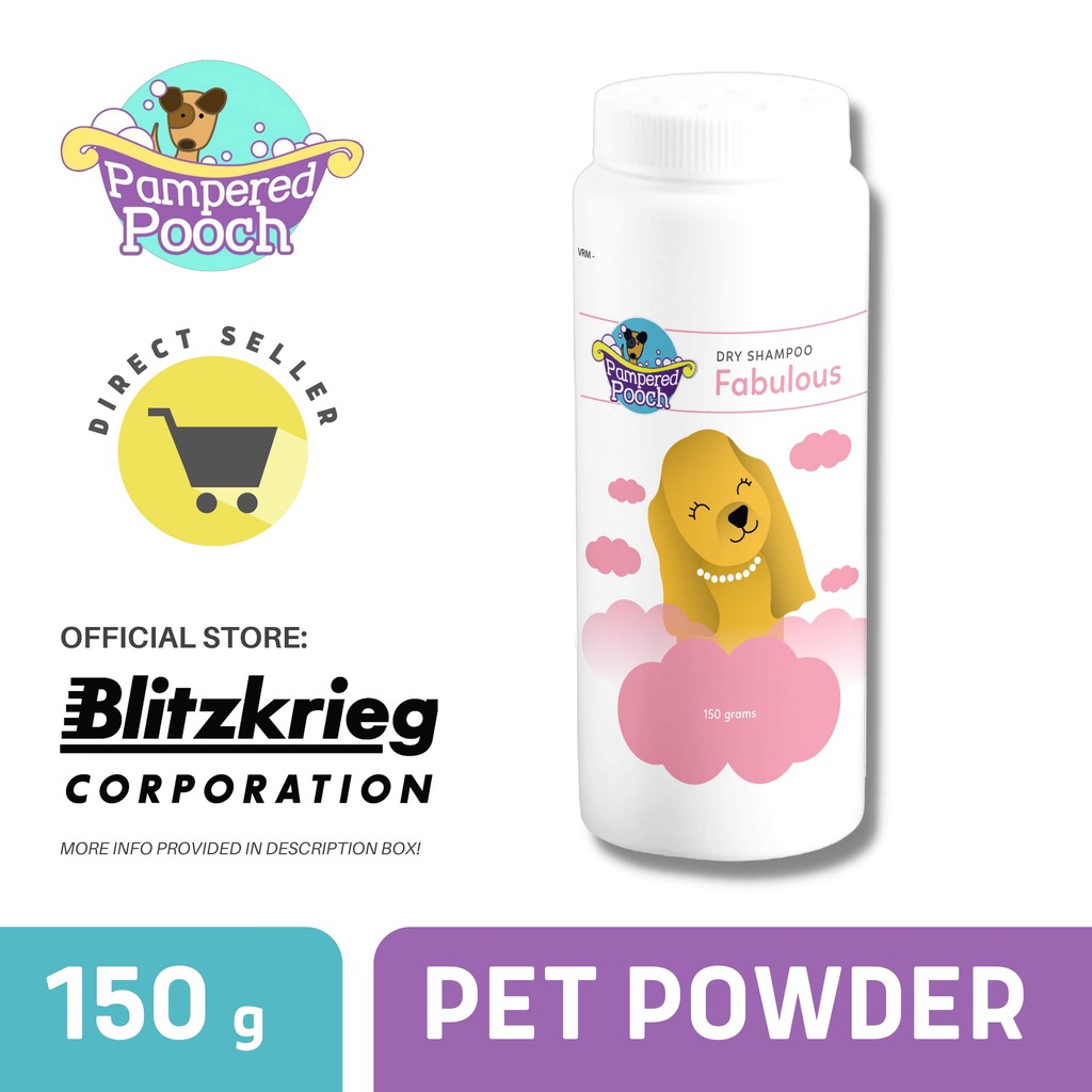 [NEW PACKAGING] Pampered Pooch Dry Shampoo 150G Shopee Philippines