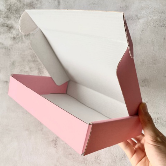 Pink Corrugated Cardboard Box (SIZES IN CM) | Shopee ...