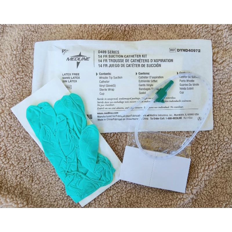 Medline 14FR Suction Catheter Kit Sealed Shopee Philippines