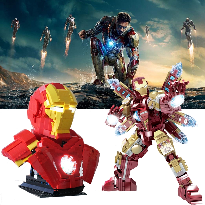 lego avengers iron man robot