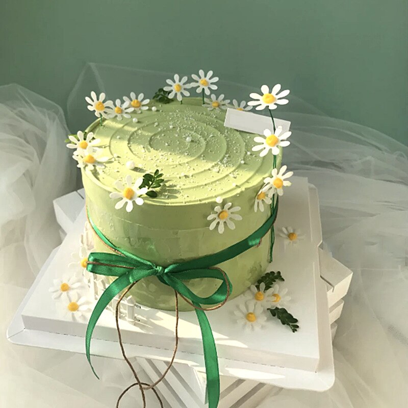 Acrylic Daisy Flower Cake Decoration Happy Birthday Cake Topper Candy Bar Garden Party Favors Diy Kitchen Tools Home Decorating Shopee Philippines