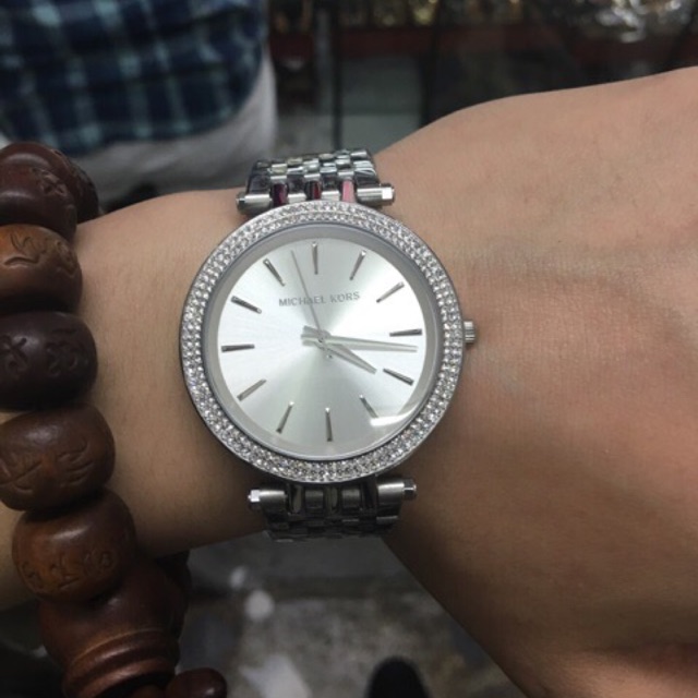 michael kors watch darci silver