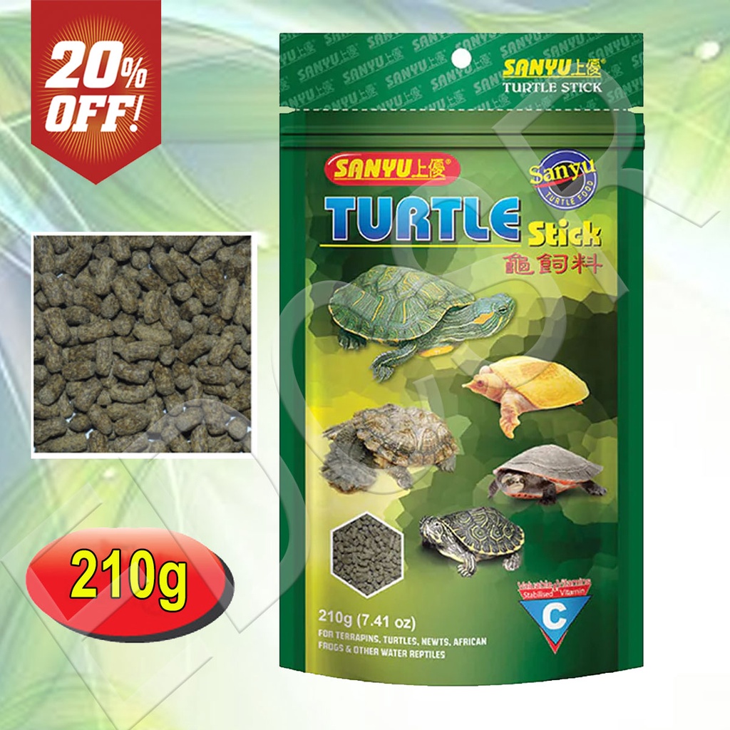 Sanyu Turtle Sticks For Reptiles, Amphibians and Turtle Food Pellets