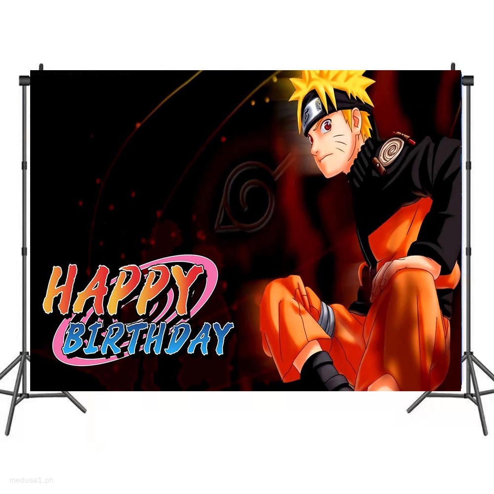 100x150CM NARUTO Backdrop Happy Birthday Background Anime Colorful Banner  Birthday Party Decoration Uzumaki Naruto | Shopee Philippines