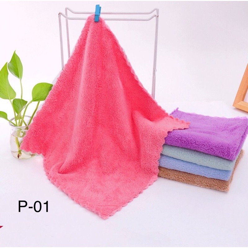 Thickened Kitchen Cleaning Dishwashing Dishcloth Double-Sided Rag Oil ...