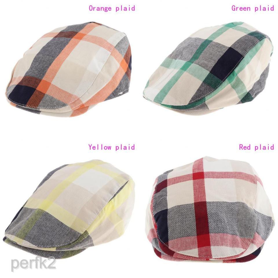 plaid hat