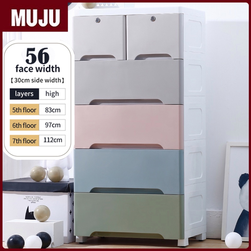 Drawer storage drawer with lock Plastic clothes drawer organizer Storage Durabox