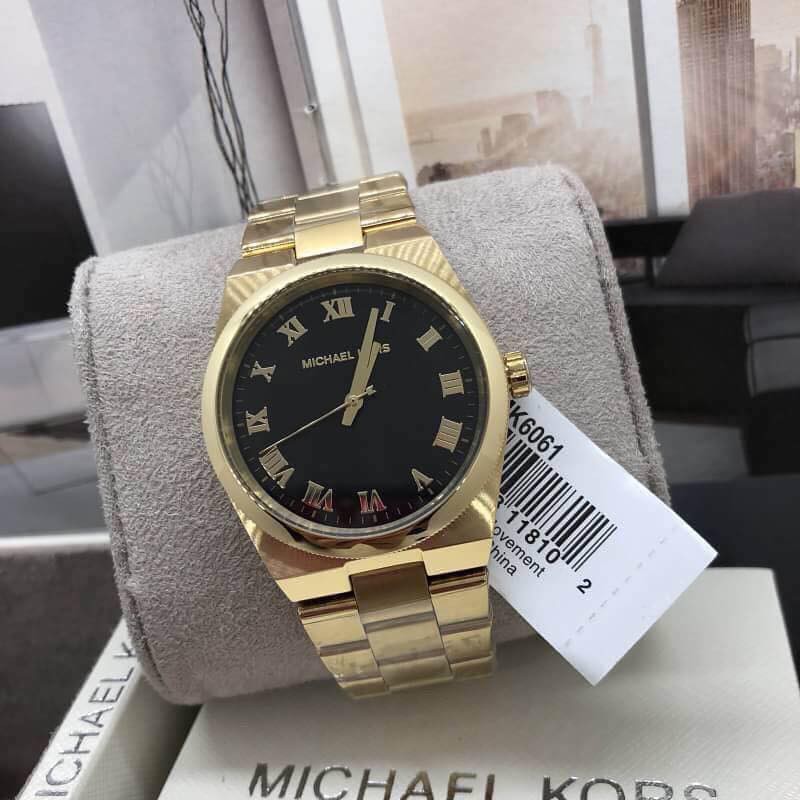 michael kors channing silver quartz watch