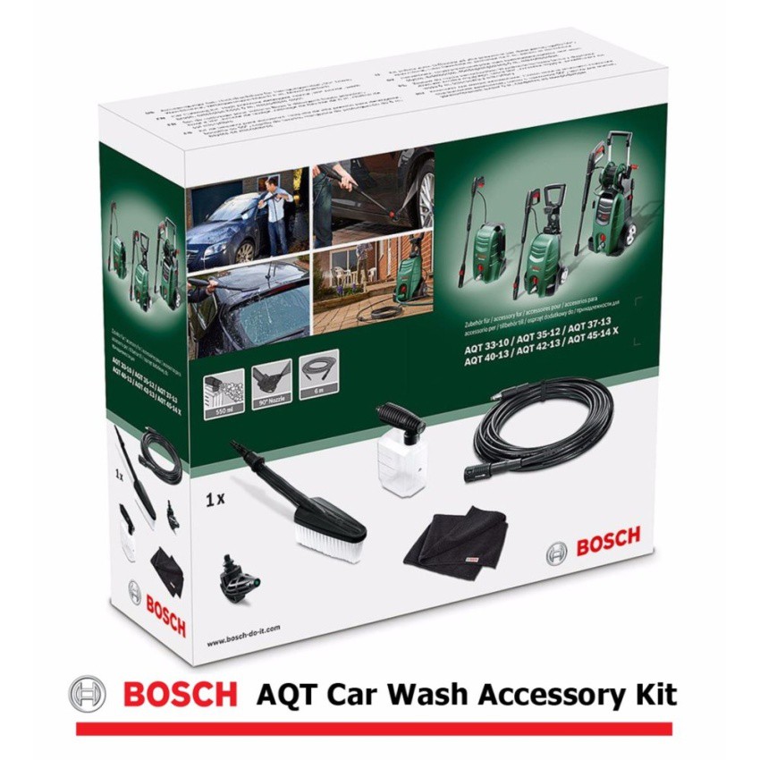 Bosch Car Wash Accessory Kit for AQT Pressure Washers •khm megatools