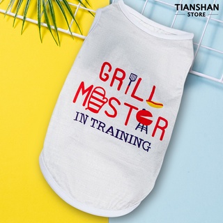 Tianshan Pet Pajamas Stripe Pattern Letters Printing Watermelon Drawing Pet Dog Sleeveless Coat Clothes for Outdoor #4