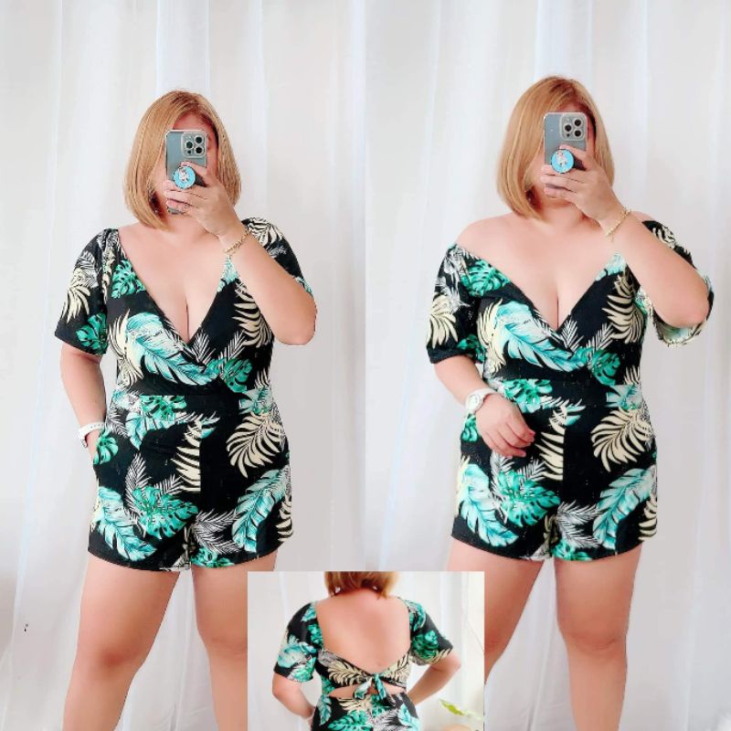 Heather Plussize Romper | Shopee Philippines