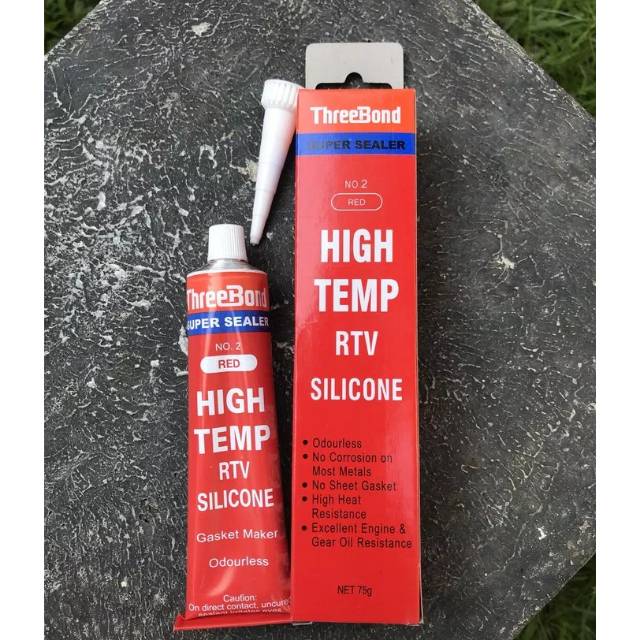 Threebond super sealer high temp silicon red 75gr rtv Glue | Shopee ...