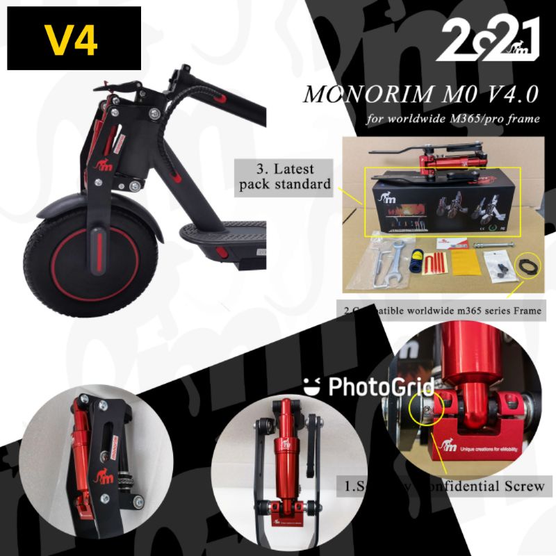 V4 Monorim Front Suspension for Xiaomi Mi M365 1S Essential Pro Pro 2